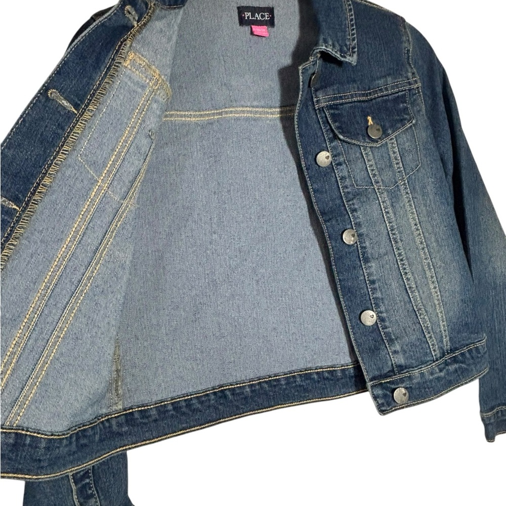Denim Jacket with‎ Button Closure - Picture 3 of 5